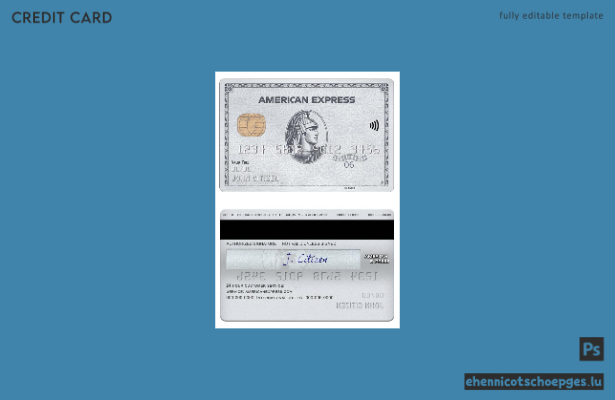 USA NAB Bank American Express Platinum Card – Beispielvorschau